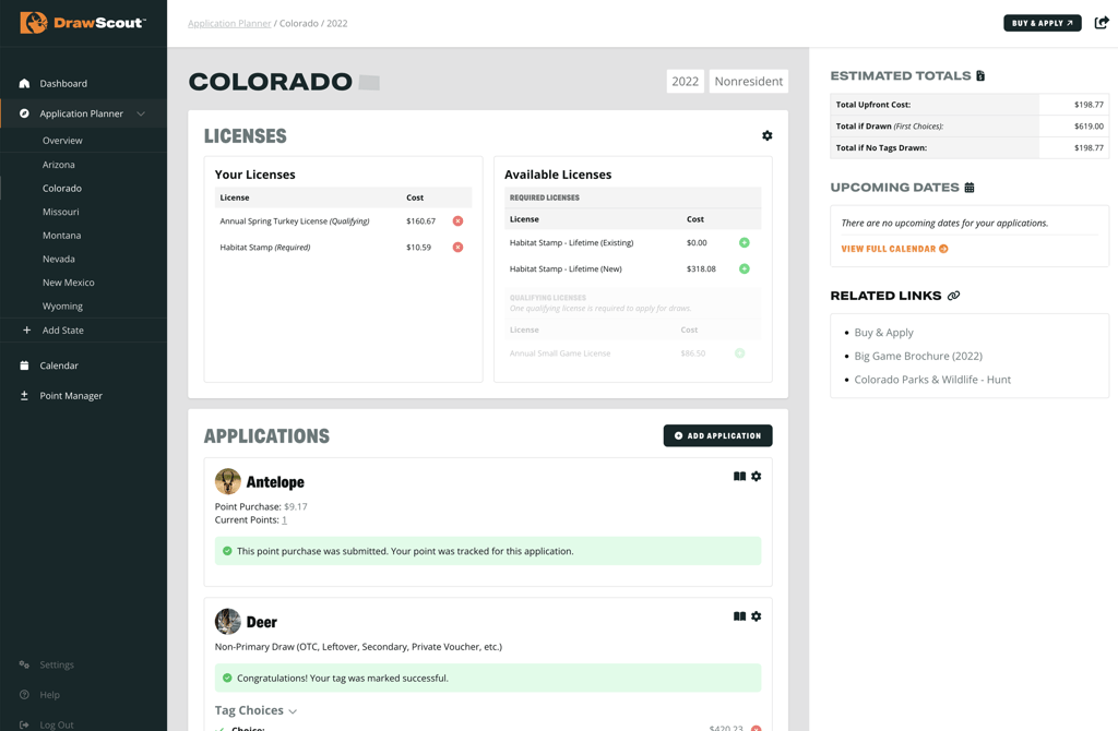 DrawScout Application Planner