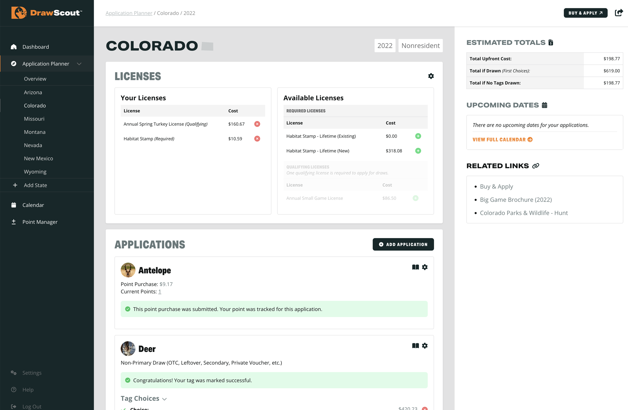 DrawScout Application Planner