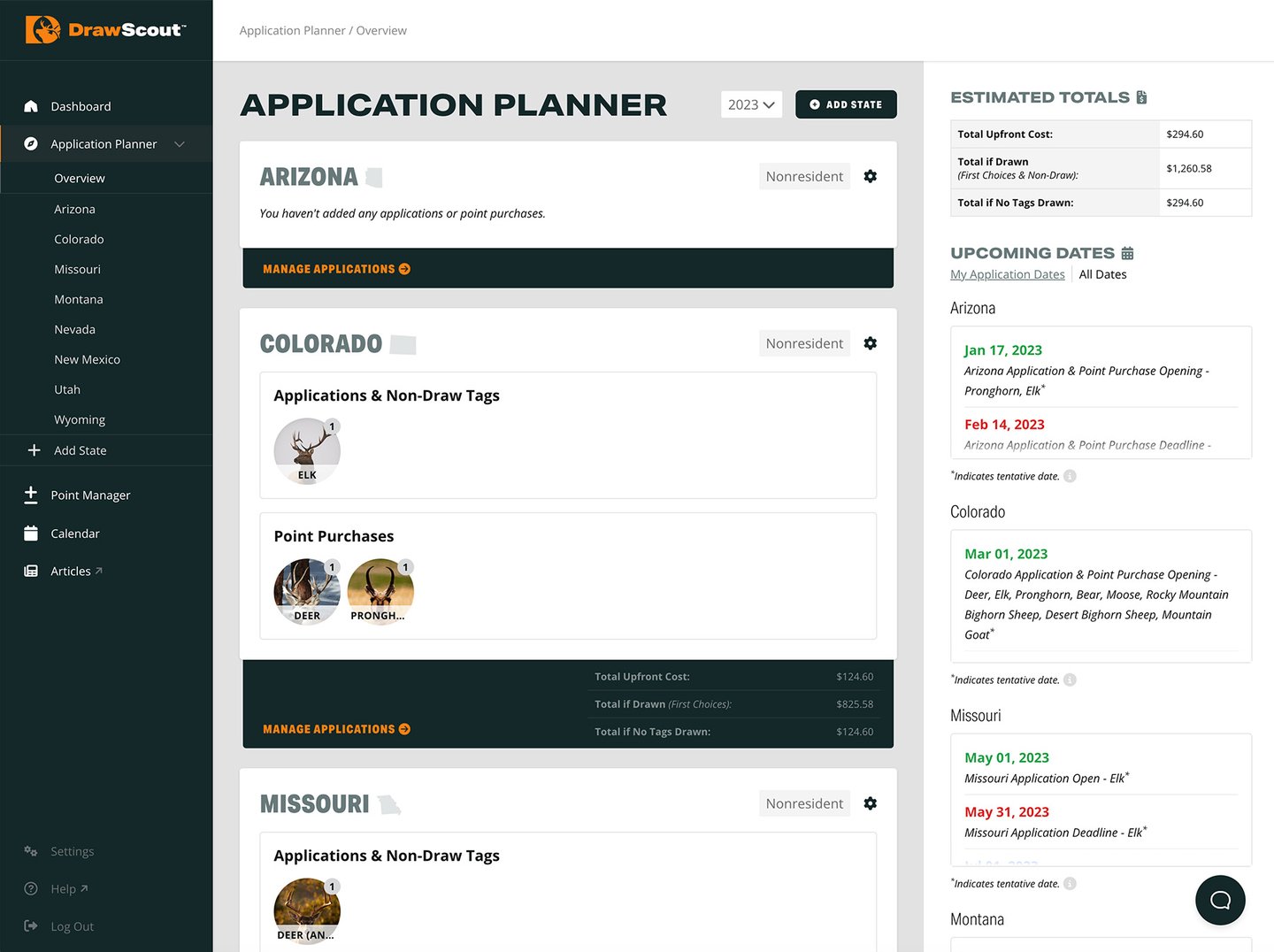 DrawScout Application Planner