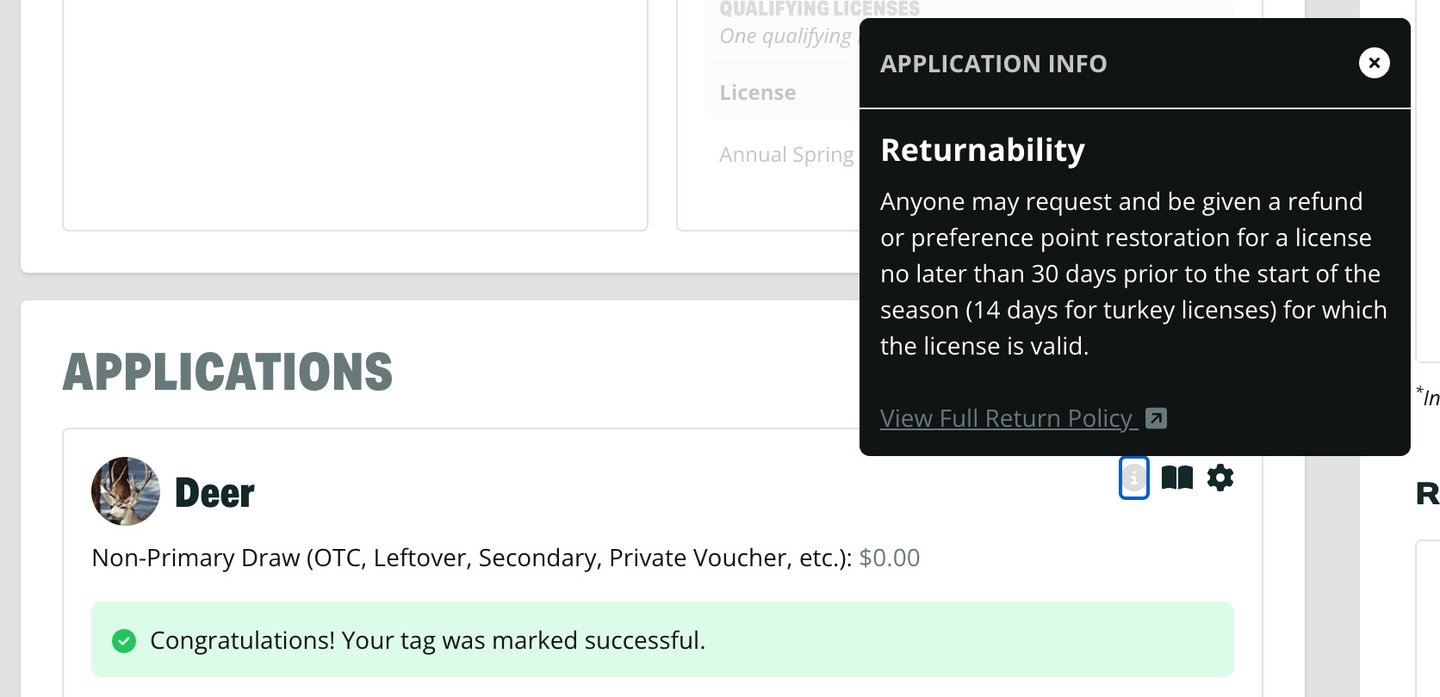 Tag Returnability popup in DrawScout