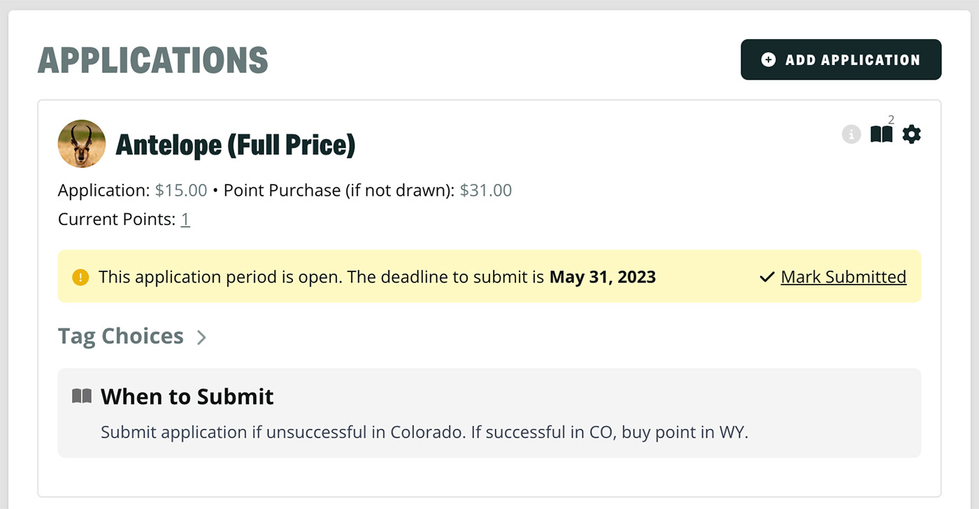 Sample Primary Note displayed below your tag choices.