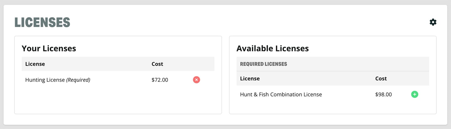 Utah Licenses in DrawScout