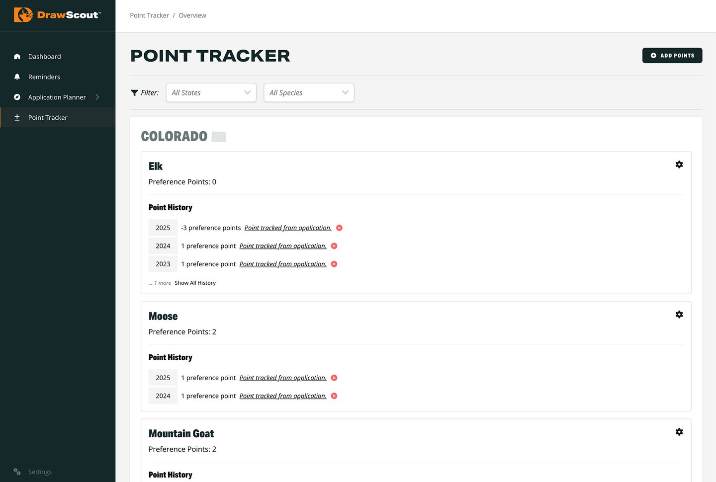 Point Tracker