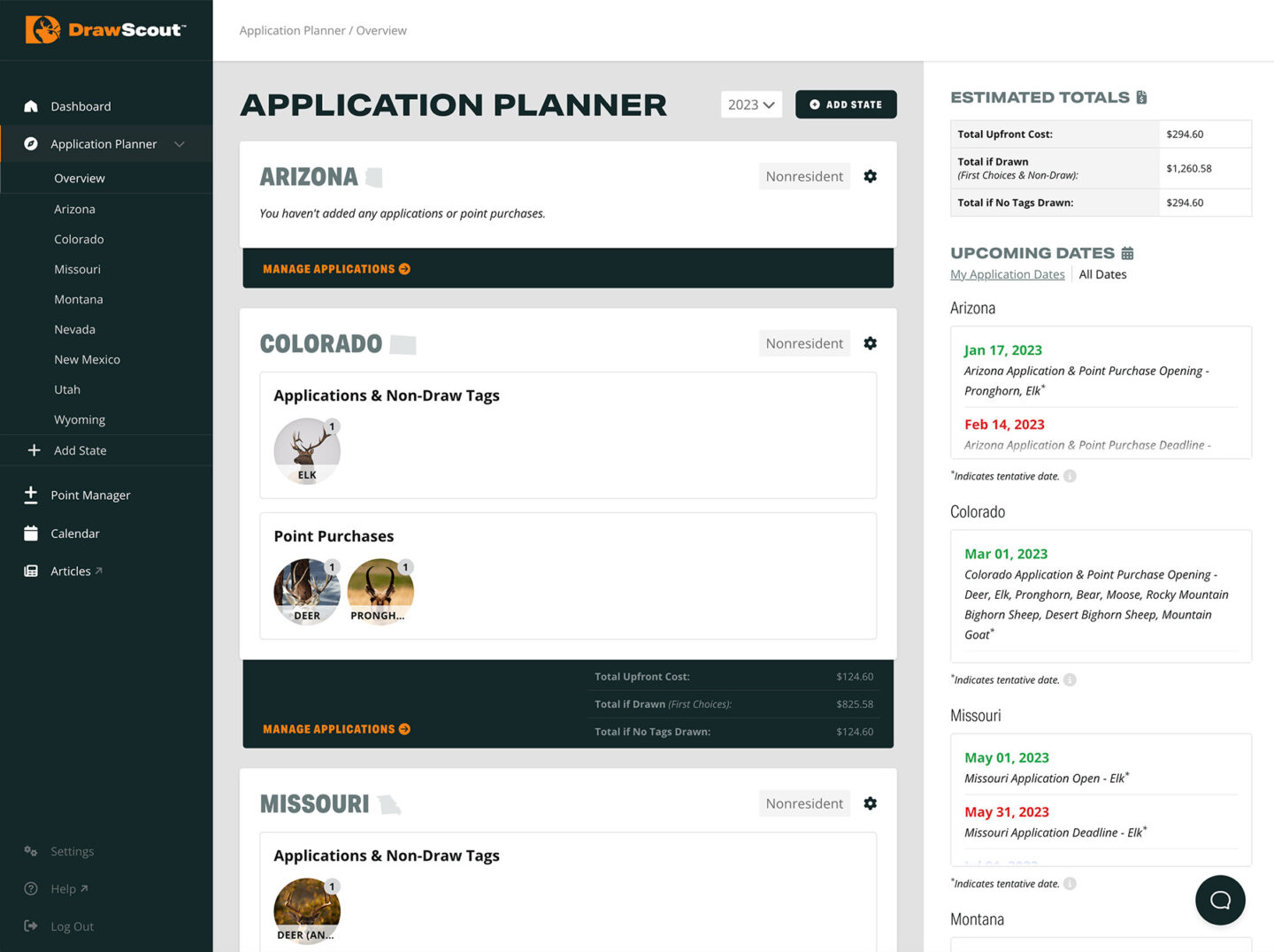 DrawScout Application Planner